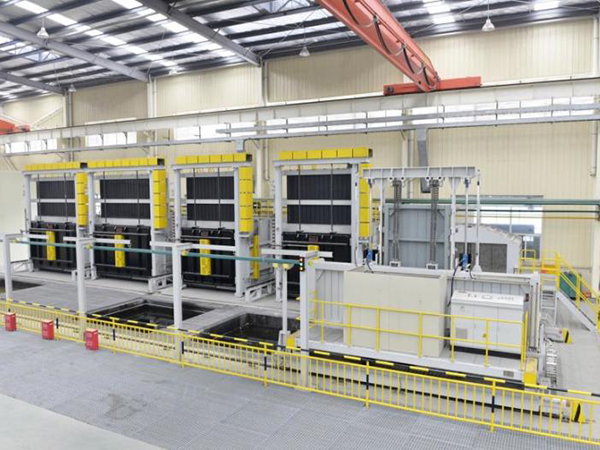 Forklift furnace transfer of heat treatment Plants