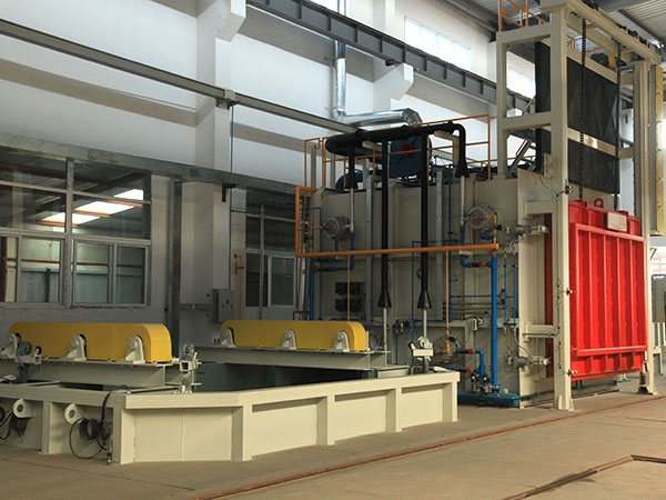 Quenching and tempering line